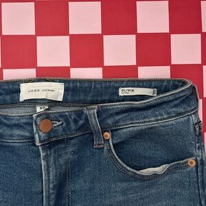 Dear John Olivia Skinny Medium Blue Distressed Skinny Jeans